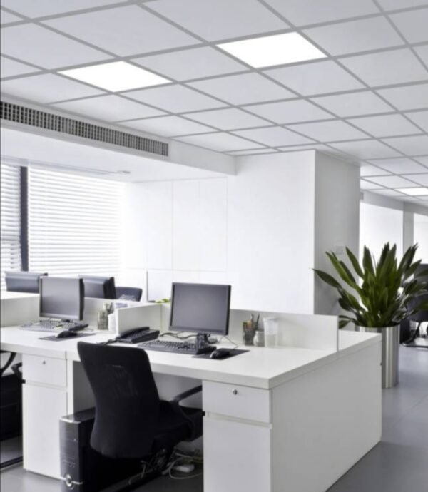 "office-with-60x60-cm-led-panel-ceiling-lights"